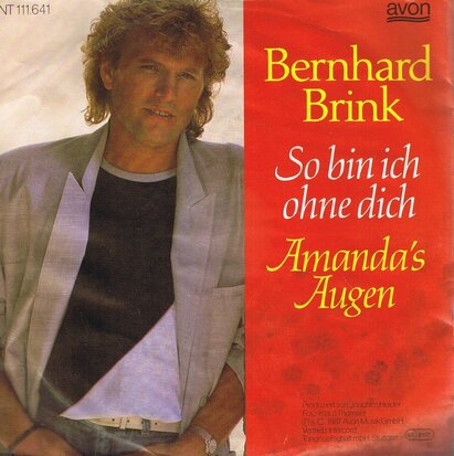 BERNHARD BRINK - SO BIN ICH OHNE DICH