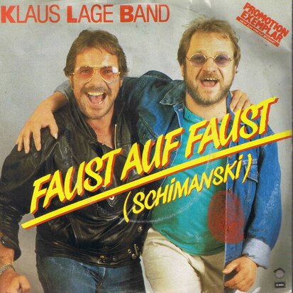 KLAUS LAGE BAND  - FAUST AUF FAUST (schimanski)  PROMOTION EXEMPLAR