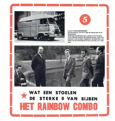 HET RAINBOW COMBO - WAT EEN STOELEN