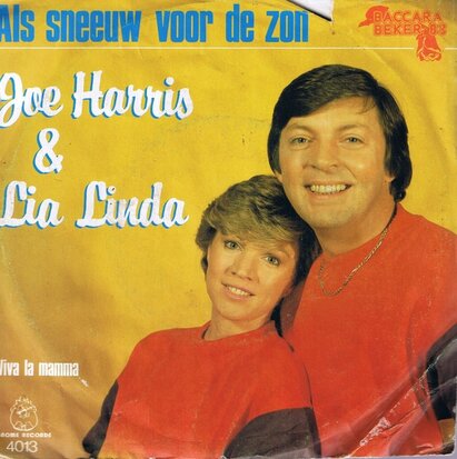 JOE HARRIS & LIA LINDA - ALS SNEEUW VOOR DE ZON