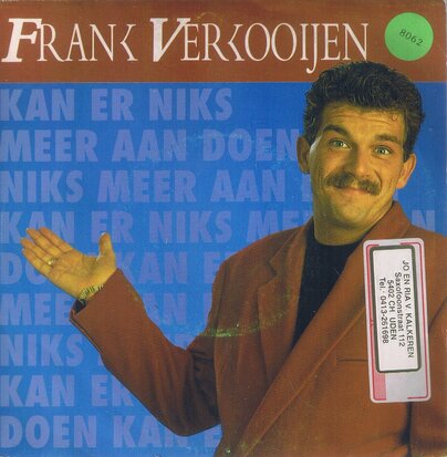 Frank Verkooijen - Kan er niks meer aan doen