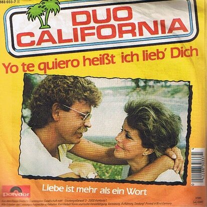 DUO CALIFORNIA - YO TE QUIERO HEIST ICH LIEB' DICH