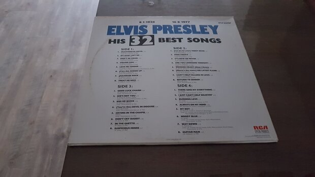 ELVIS PRESLEY HIS 32 BEST SONGS 2LP'S